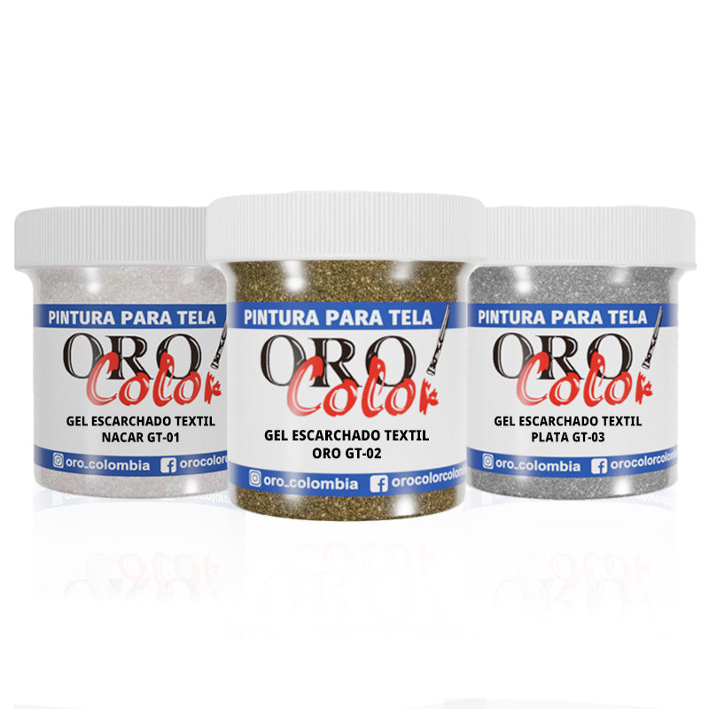 Gel Textil Escarchado Orocolor 30ml