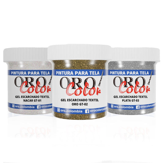 Gel Textil Escarchado Orocolor 30ml