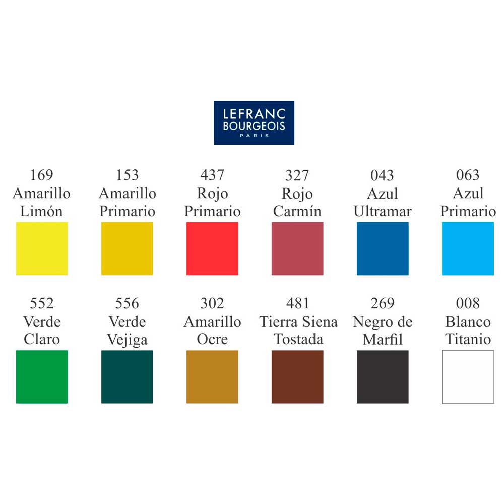 Oleo Lefranc Bourgeois set x12