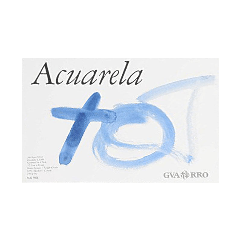 Paquete Acuarela Guarro 1/8 335gr Setx5 hojas