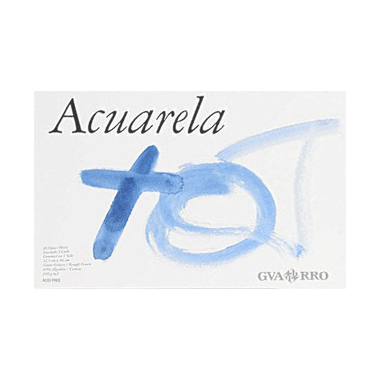 Paquete Acuarela Guarro 1/8 335gr Setx5 hojas