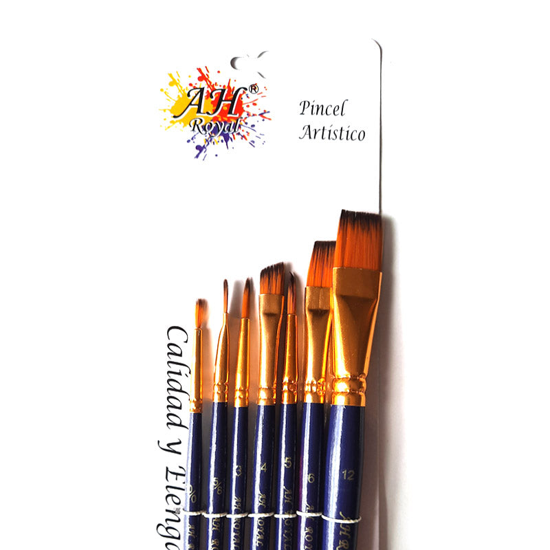Pincel Ah Royal Set x7 Variados Ref. 20028