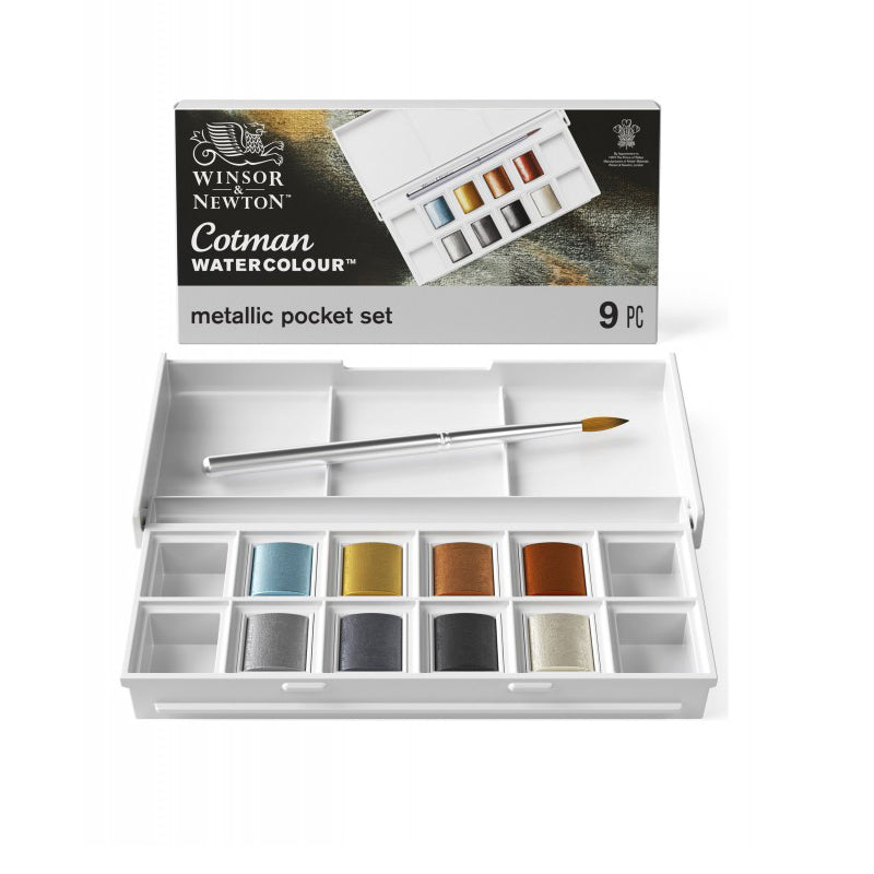 Acuarela Cotman Winsor Metalizada x8