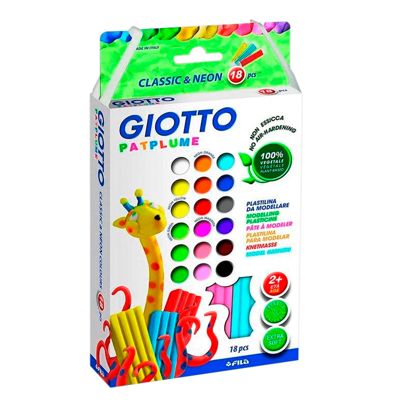 Caja de plastilina para modelar Giotto x18 Ref. 513100