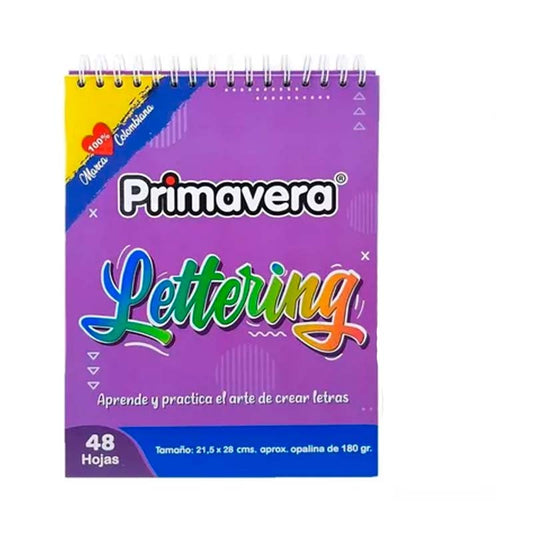 Cuaderno de Lettering Primavera