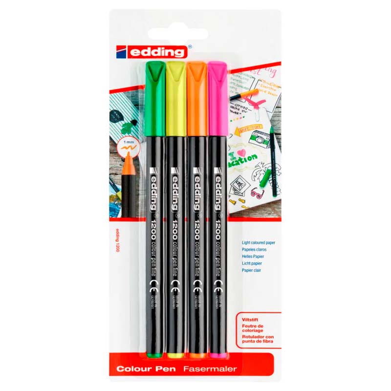 Marcador Edding 1200 Neon X4