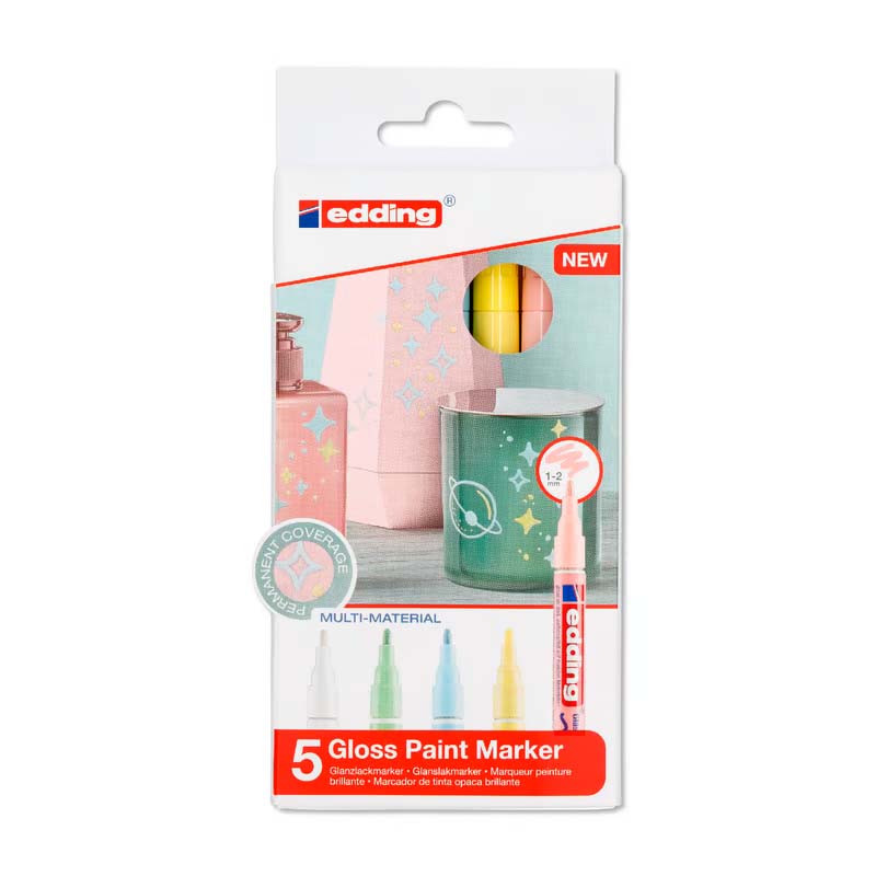 Marcador Edding E751 Paint Pasteles x5
