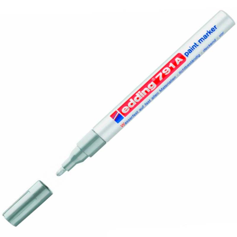 Marcador Edding 791 Plata