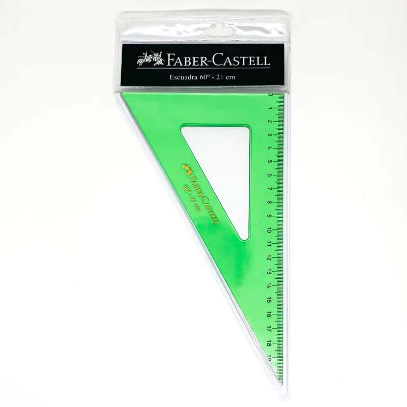 Escuadra Faber Castell 60° 21cm