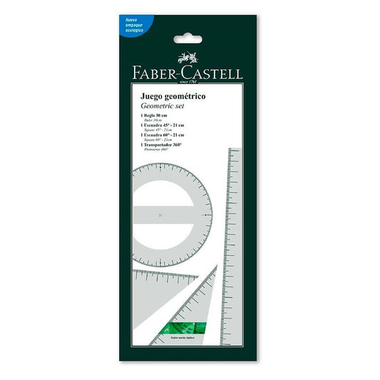 Juego Geométrico Faber Castell 30cm