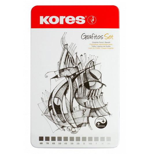 Lápices de Grafito Kores Set x12