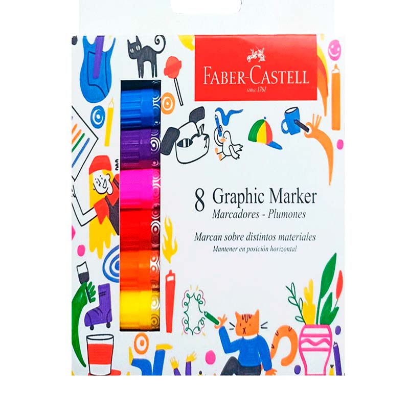 Marcador Gráfico Faber Castell x9