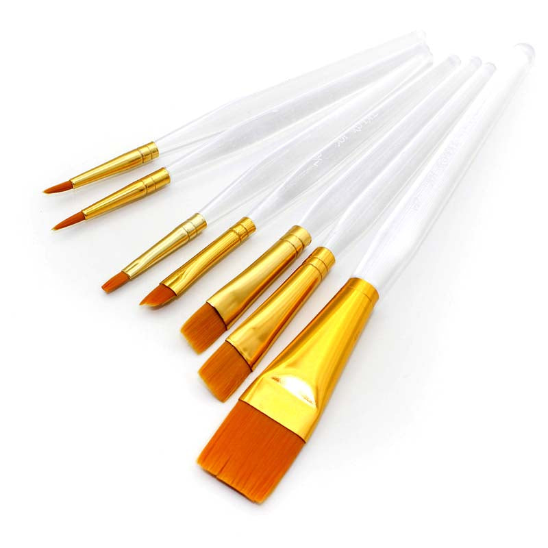 Pincel Ah Royal Surtido x7 Mango Acrílico REF. 20085