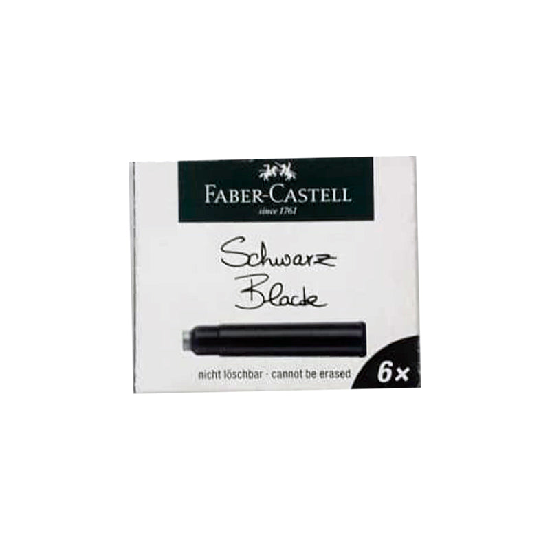 Cartucho Pluma Fuente Negro Faber Castell x6