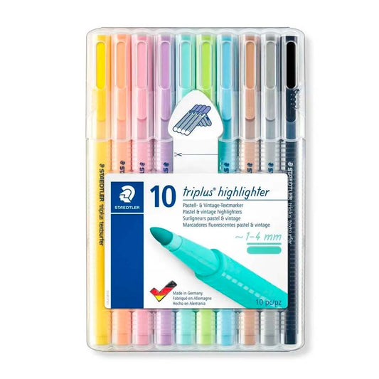 Resaltador Staedtler Triplus Pastel x10