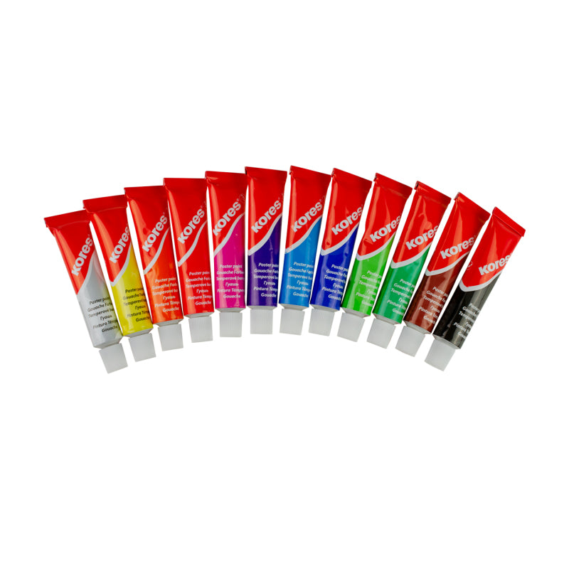 Temperas Kores Set x12 Tubo 12ml