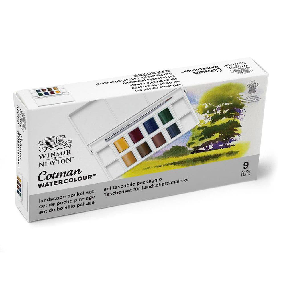 Acuarela Cotman Winsor Pasta Paisaje x8