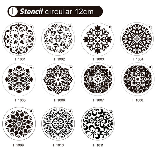 Stencil I Circular 12cm