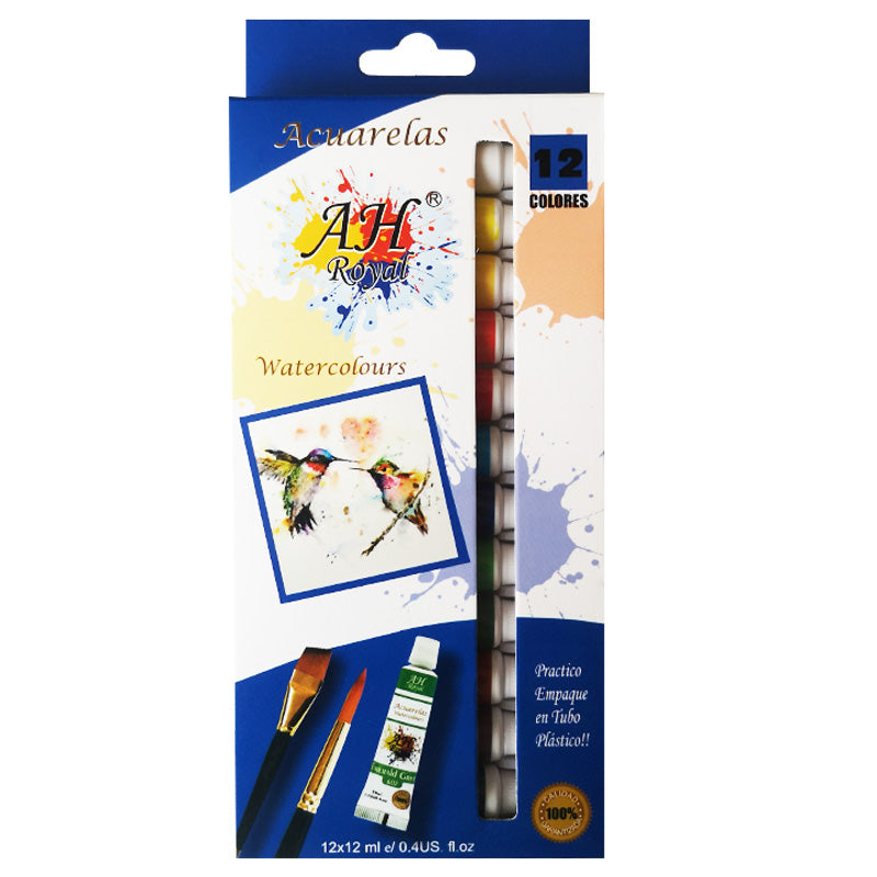 Acuarela Ah Royal Tubo set x12
