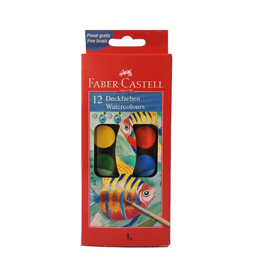 Acuarela Faber Castell Escolar Pasta set x12