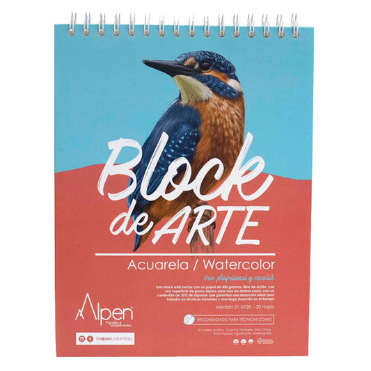 Block Arte Acuarela Alpen 25x35