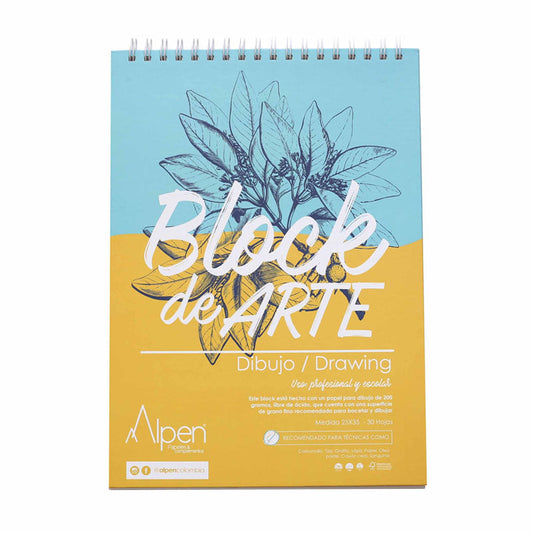 Block Arte Dibujo Alpen Carta