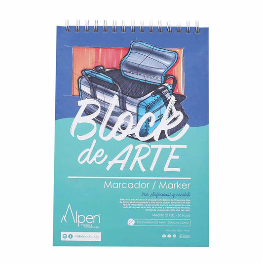 Block Arte Marcador Alpen Carta