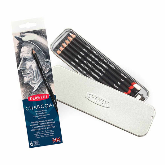Charcoal Derwent set x6 Ref. 0700838