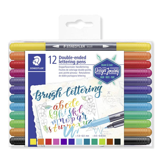 Double-ended Lettering PensStaedtler set x12