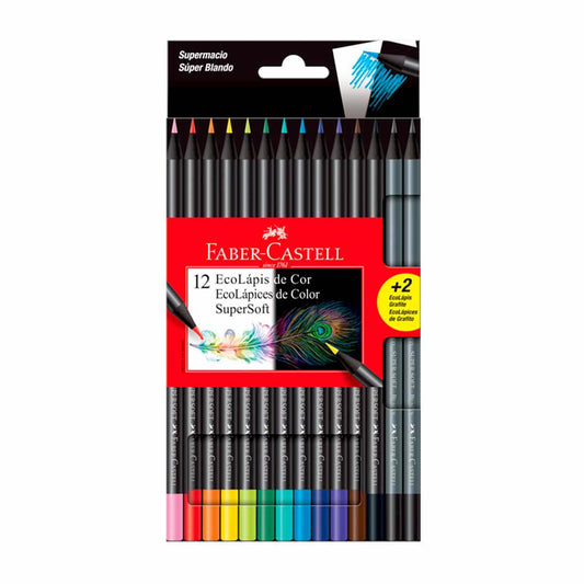EcoLápices de Color Supersoft Faber Castell set x12