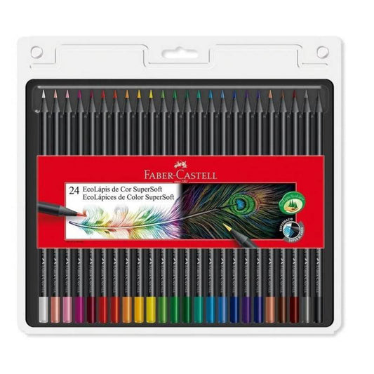 EcoLápices de Color Supersoft Faber Castell set x24