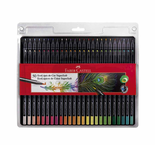 EcoLápices de Color Supersoft Faber Castell set x50