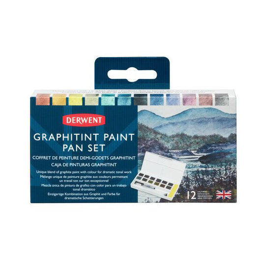 Graphitint Paint Pan Palette Derwent set x12 Ref. 2305790