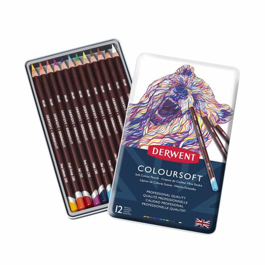 Lápices de Colores Coloursoft Derwent set x12