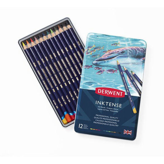 Lápices de Colores Inktense Derwent set x12 Ref.0700928