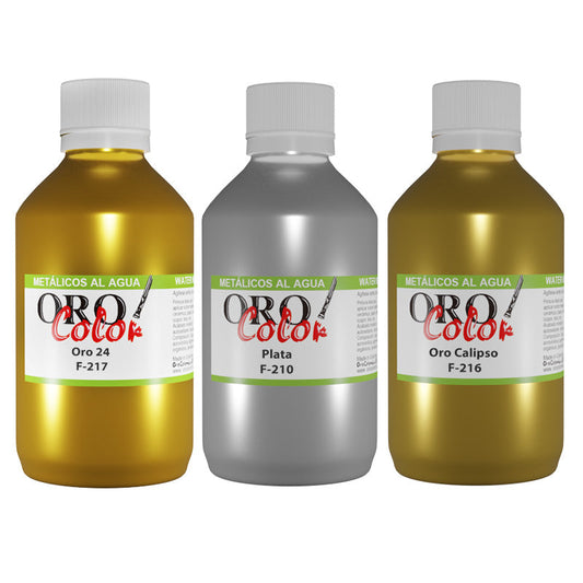Metálicos al Agua Orocolor 250ml