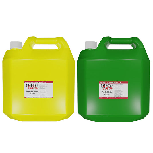 Pintura Acrílica Clásica Fluorescente Orocolor Galon