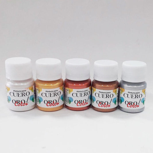 Pintura para Cuero Orocolor Metálica 30ml