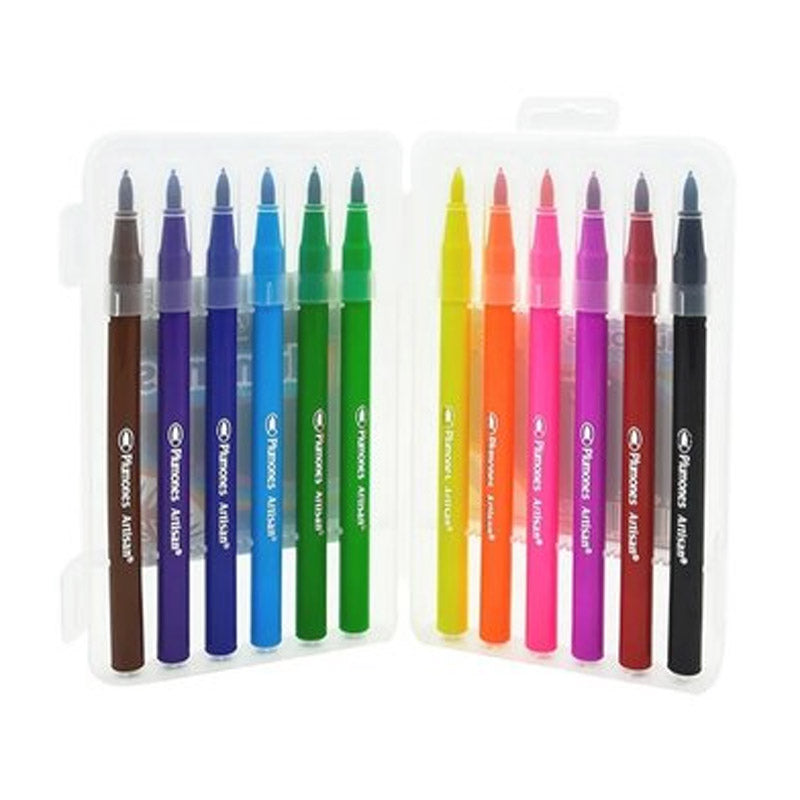 Plumones Punta Pincel Artisan set x12