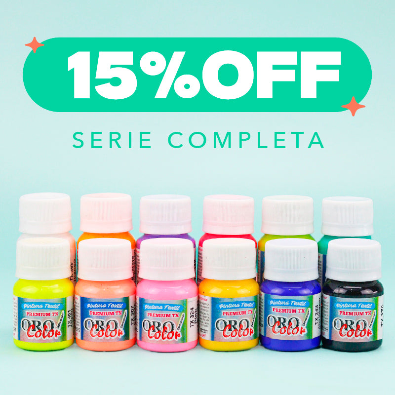 Serie Completa Pintura Premium Tx Orocolor 30ml
