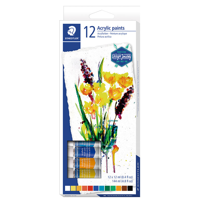 Acrílico Staedtler Set x12 tubos