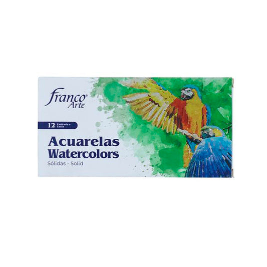 Acuarela Sólida Franco Arte x12