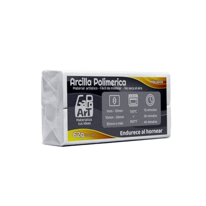 Arcilla Polimérica Metalizado Perlado 62gr