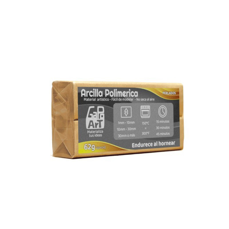 Arcilla Polimérica Metalizado Perlado 62gr