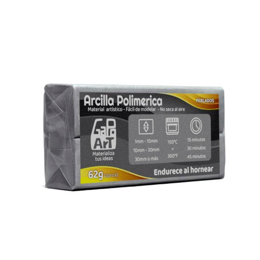 Arcilla Polimérica Metalizado Perlado 62gr