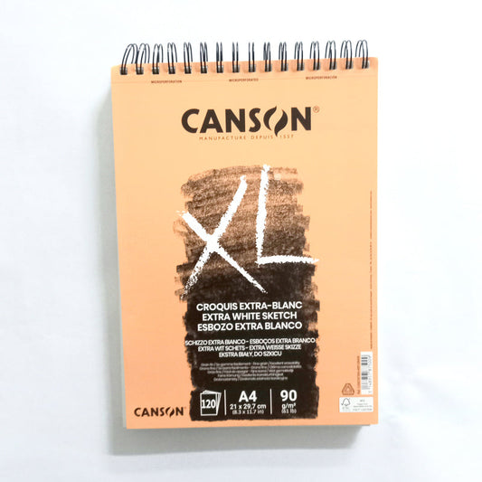 Bitacora Canson XL Croquis Esbozo Extra Blanco Tamaño A4