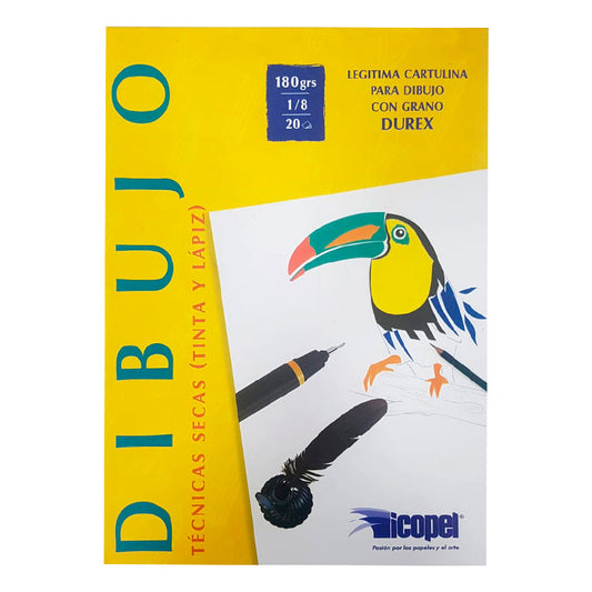 Block Durex Canson Icopel 180gr 1/8 x20 Hojas