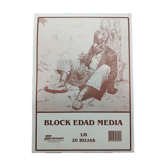 Block Edad Media Nessan 1/8x20 Hojas