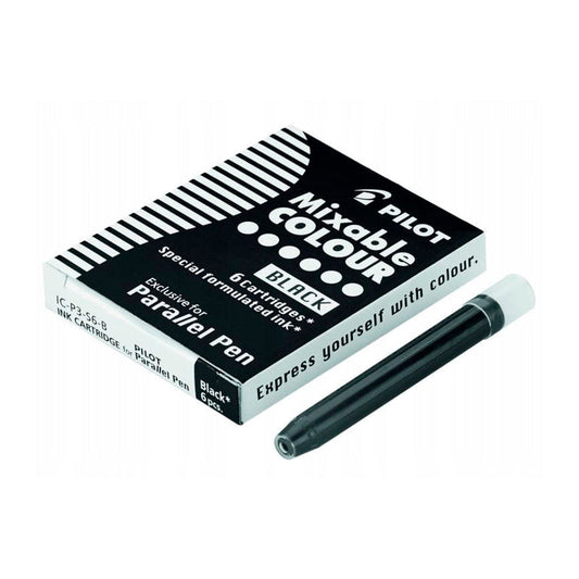 Cartucho Parallel Pen Pilot Negro x6