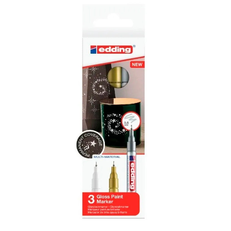 Marcador Edding Metálico E751 x3